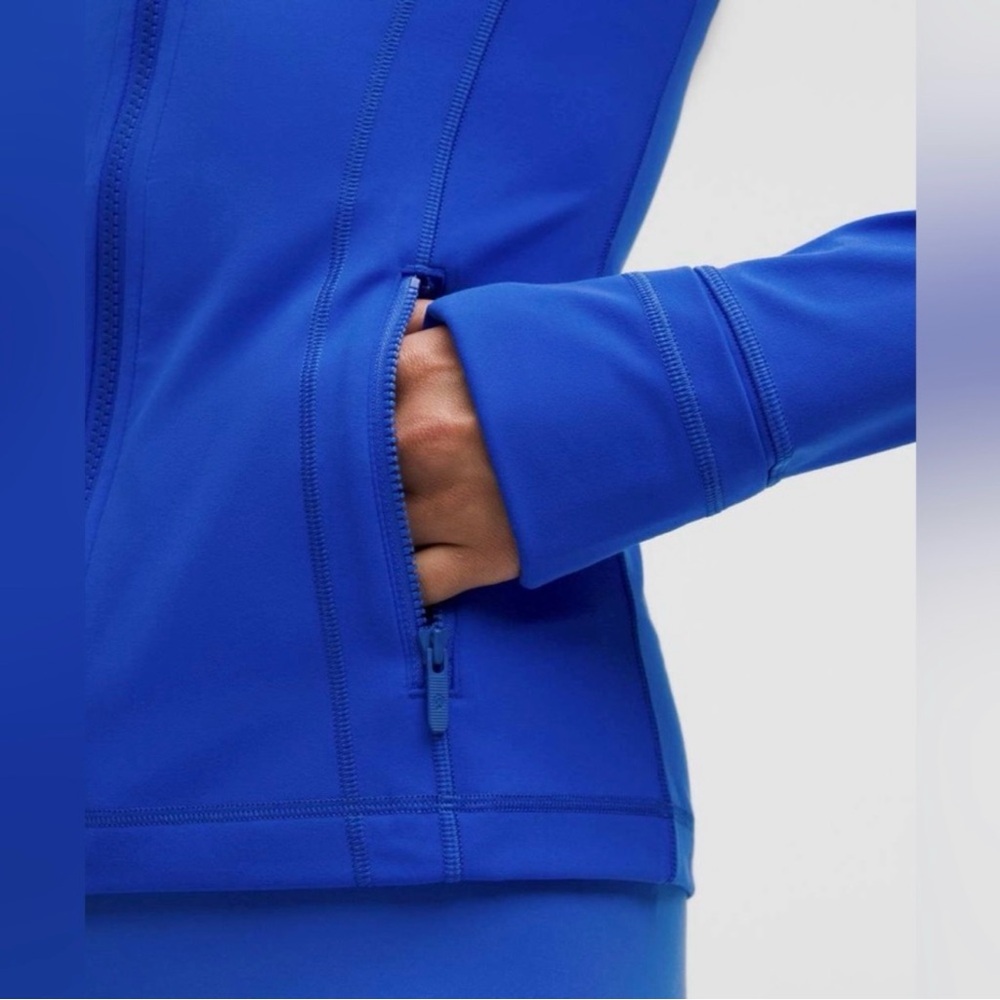 Lululemon Define Jacket Nulu Cerulean Blue Full Zip Size 4 - NWT - Picture 4 of 6